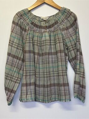 Lucky Brand easy smocked blouse